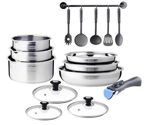 Photo du produit Batterie de cuisine inox induction Arthur Martin