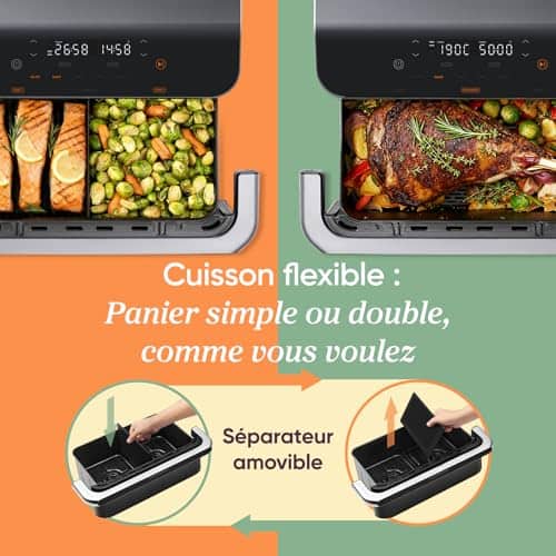 product-COSORI-Air-Fryer-10L-Twinfry,-Friteuse-sans-Huile-Double-Résistance,-Airfryer-à-Dual-Zone-Avec-Séparateur-Amovible,-5-en-1,-Grande-Capacité,-Cuisson-optimale,-40℃-240℃,-Contrôle-Smart-via-App-3.jpg