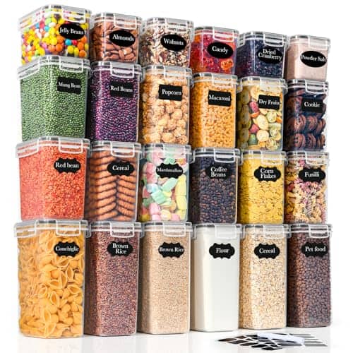 Photo principale du produit Lot de 24 bocaux de conservation hermétiques GoMaihe