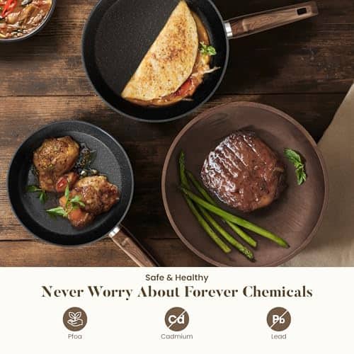 Vue detaillee 2 du produit Batterie de cuisine induction granit Kitchen Academy