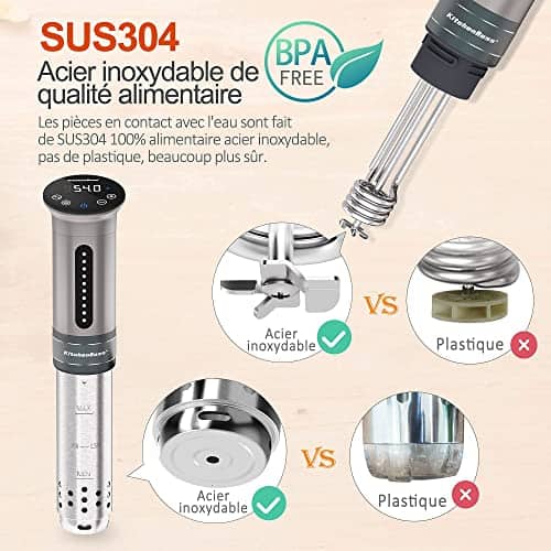 Vue detaillee 2 du produit Cuiseur sous vide précision pro étanche KitchenBoss