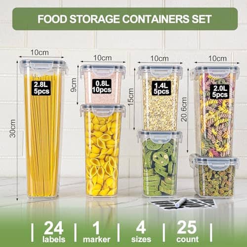 Vue detaillee 1 du produit Lot 25 boîtes hermétiques pour cuisine — L LONGANCHANG