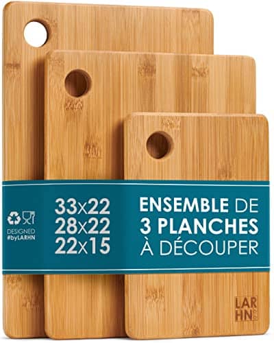 Photo du produit Planches à découper en bambou durables LARHN