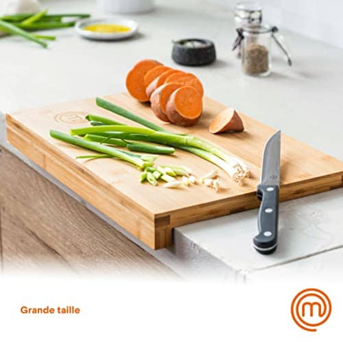 Vue detaillee 1 du produit Planche à découper bambou hygiénique MasterChef