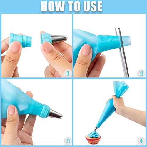 Vue detaillee 2 du produit Poche à douille pâtisserie complète pour réussir Nifogo