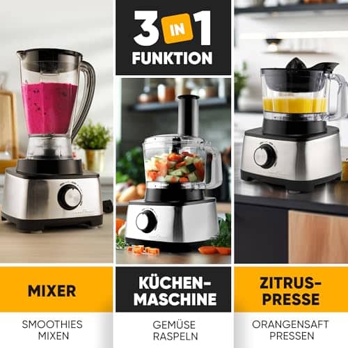 Vue detaillee 1 du produit Robot de cuisine compact gain de place Profi Cook