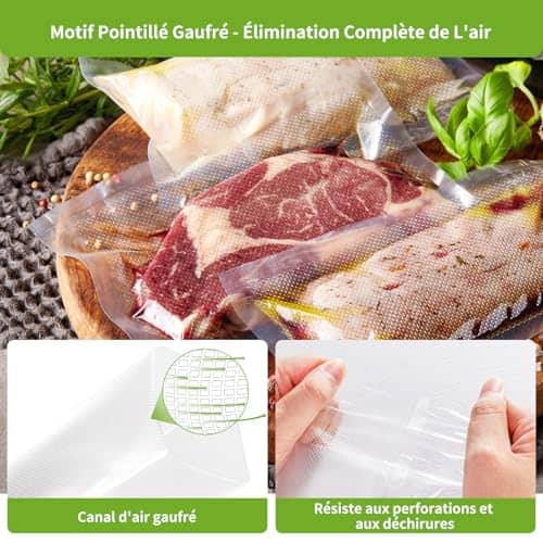 Vue detaillee 2 du produit Rouleau sous vide alimentaire 28x300 cm, Vihoom