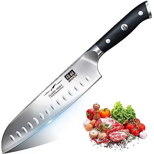 Photo du produit Couteau Santoku 18 cm tranchant 15° pro SHAN ZU