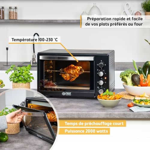 Vue detaillee 2 du produit Mini-four capacité compacte TZS First Austria